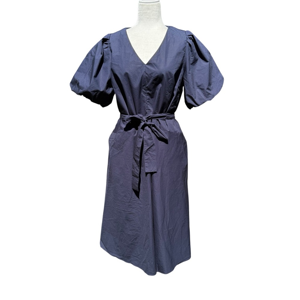 NWT Banana Republic Puff Sleeve Poplin Midi Dress‎ - Picture 5 of 6